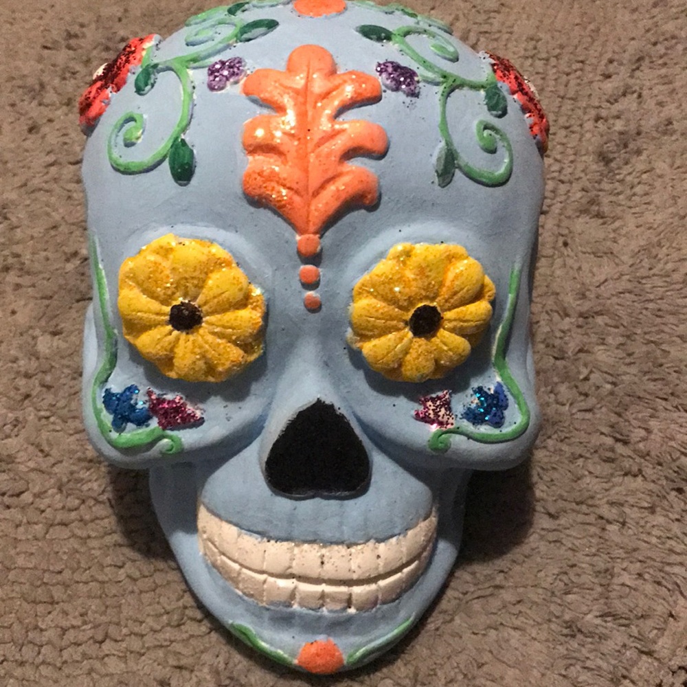 Hand painted porcelain sugar skull